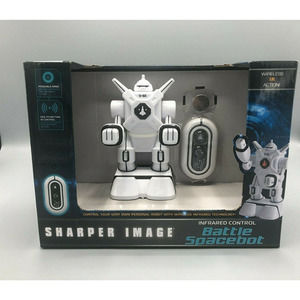 Sharper Image Infrared Control Battle Spacebot‎ Robot NEW Wireless
